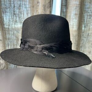 Eugenia Kim wool hat with feathers